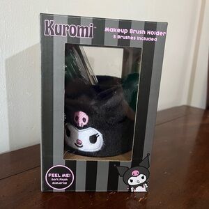Kuromi Makeup Brush Holder with Brushes